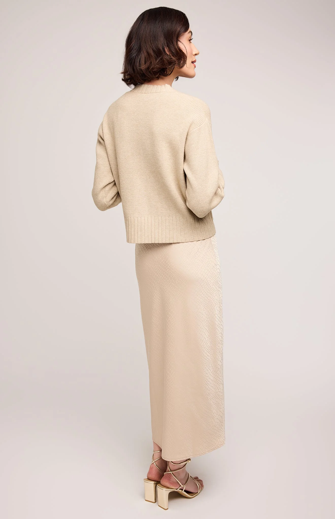 Bonnie Satin Midi Skirt - Image 6