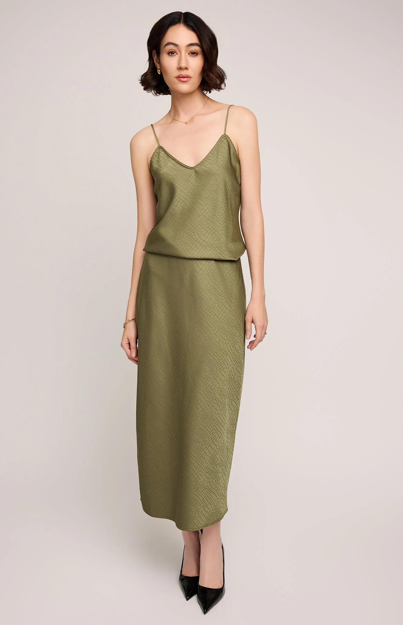Bonnie Satin Midi Skirt - Image 8