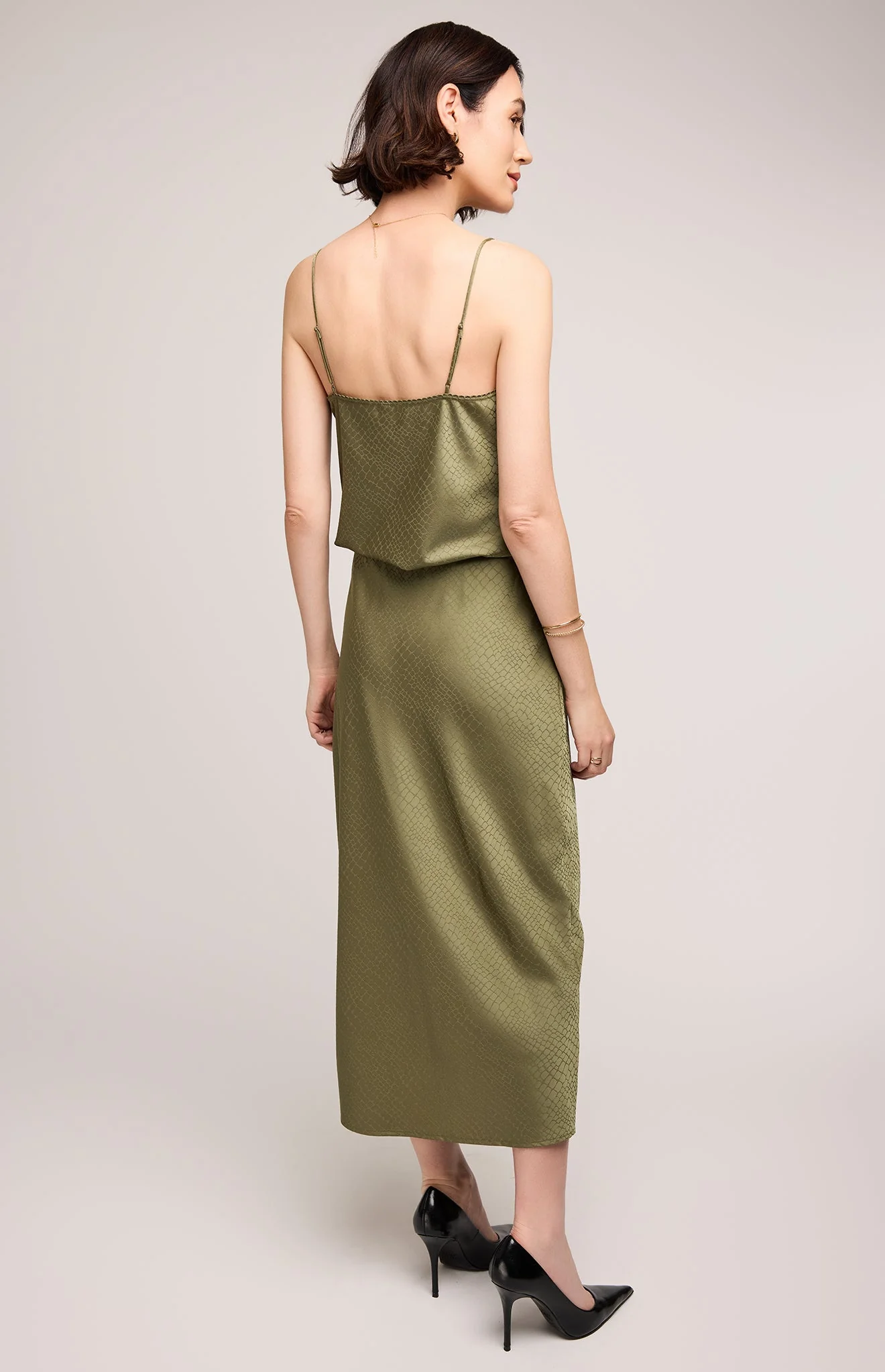 Bonnie Satin Midi Skirt - Image 9