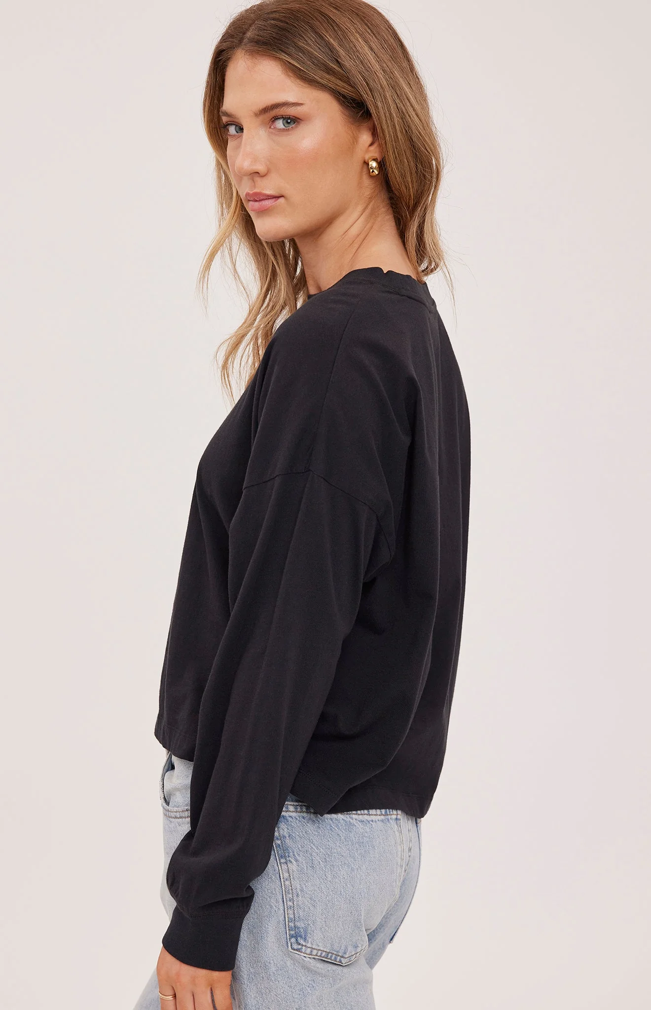 Christy Cotton Long Sleeve Top - Image 3