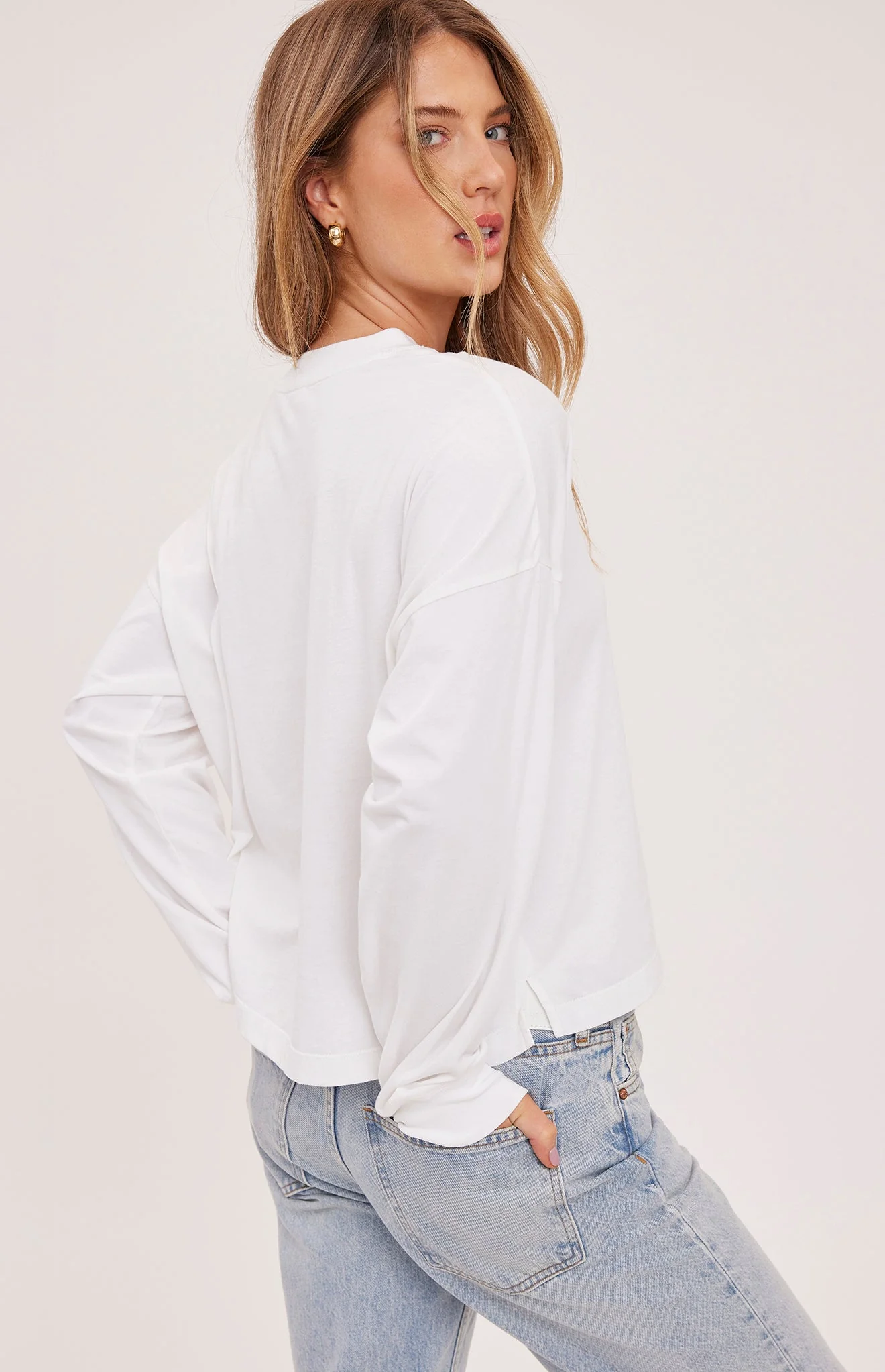 Christy Cotton Long Sleeve Top - Image 5