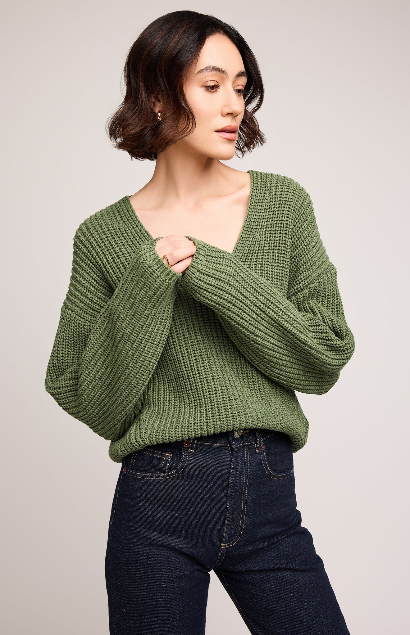 Spencer V-Neck Knit Sweater - Image 13