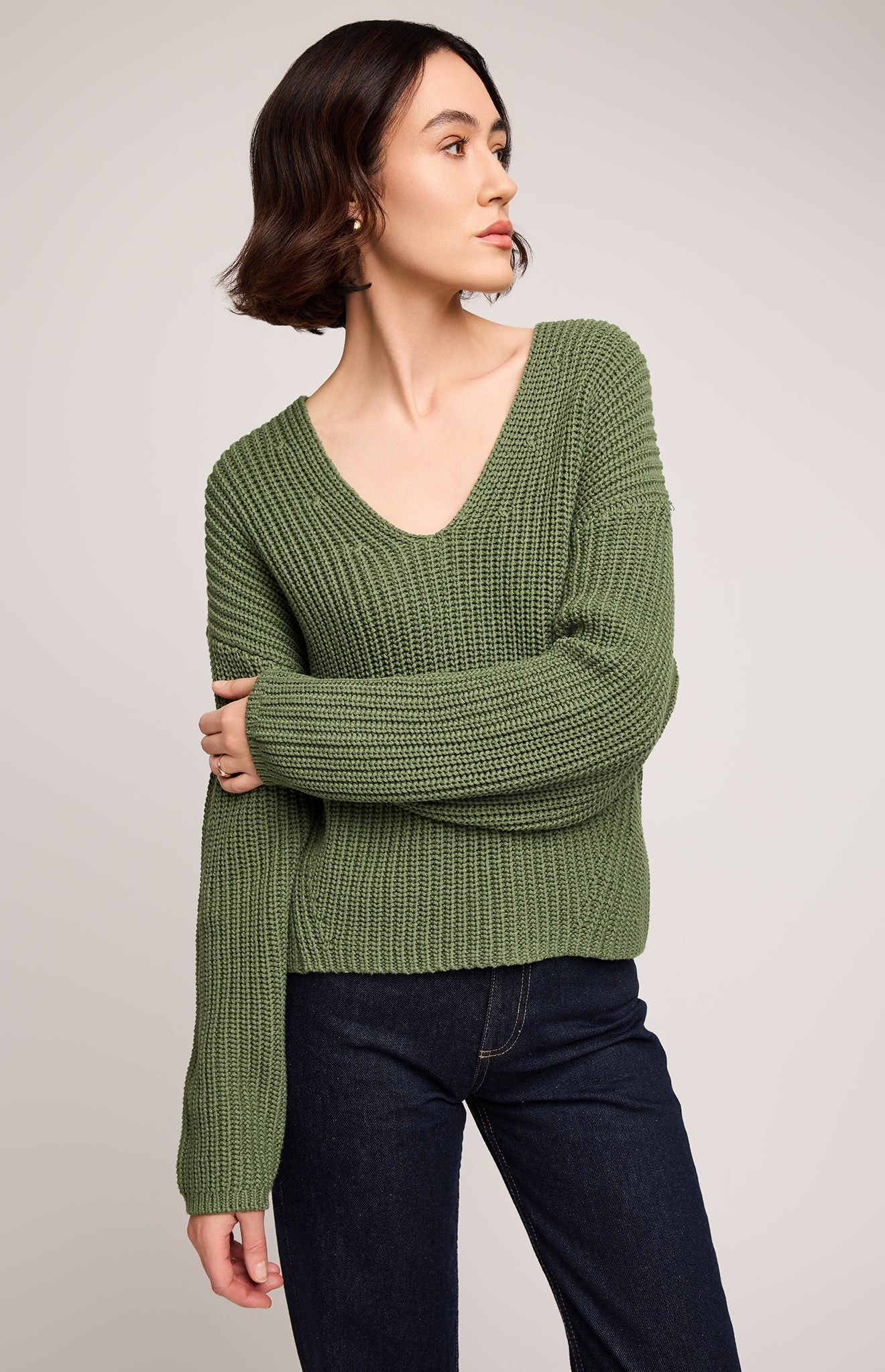 Spencer V-Neck Knit Sweater - Image 17