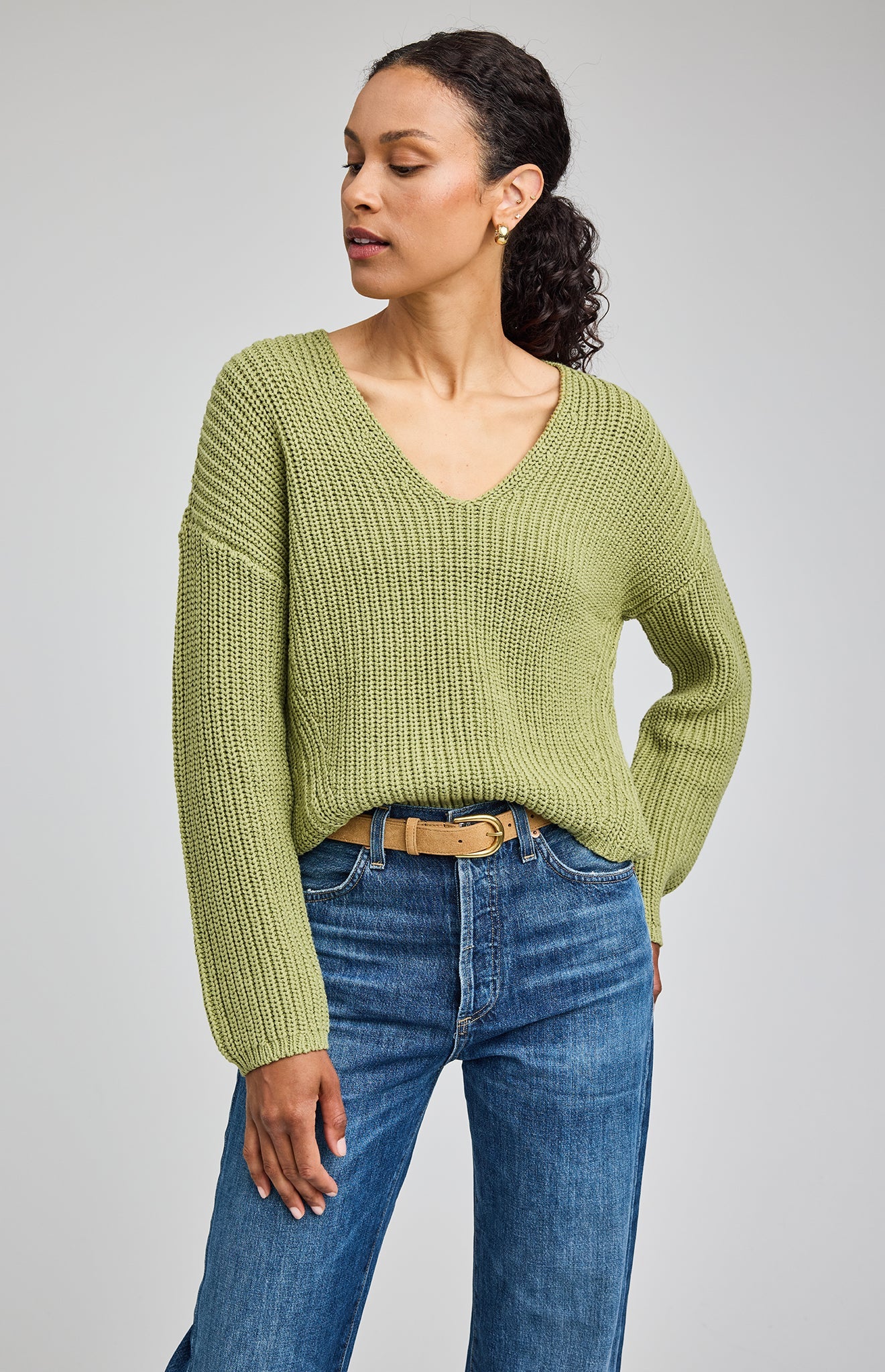 Spencer V-Neck Knit Sweater - Image 7