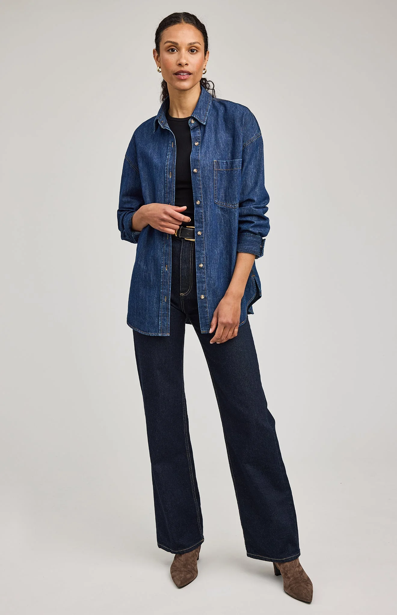 Whitney Denim Button Down Shirt - Image 5