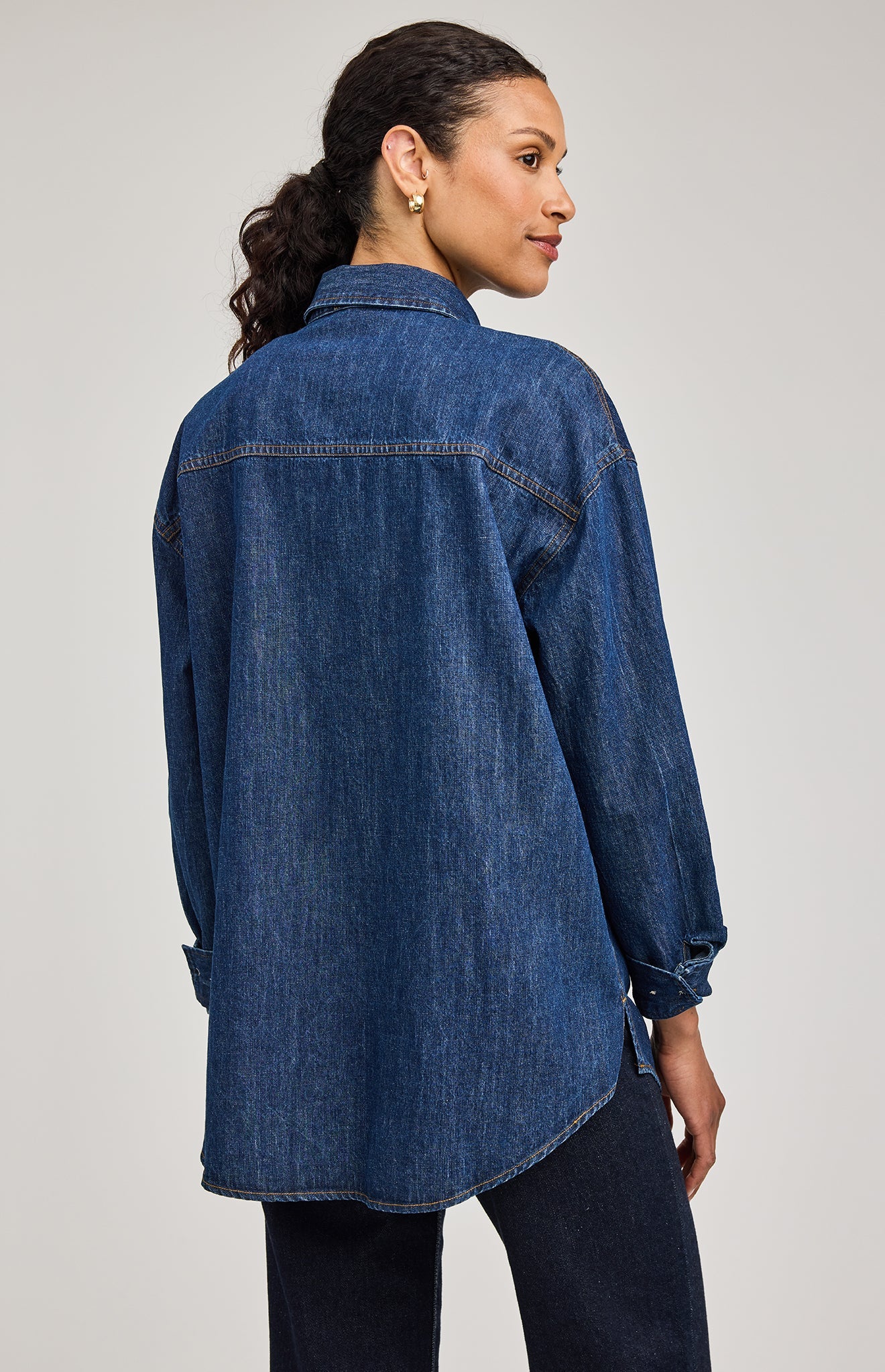 Whitney Denim Button Down Shirt - Image 6
